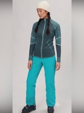 Smartwool Dacono Ski Full Zip Blue Sweater